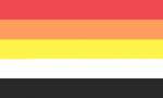 Akio/Lith Flagge: rot-orange-gelb-weiß-schwarz