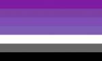  Myr Flagge: Violett-dunkelpastelviolett-lila-dunkellila-weiß-grau-schwarz